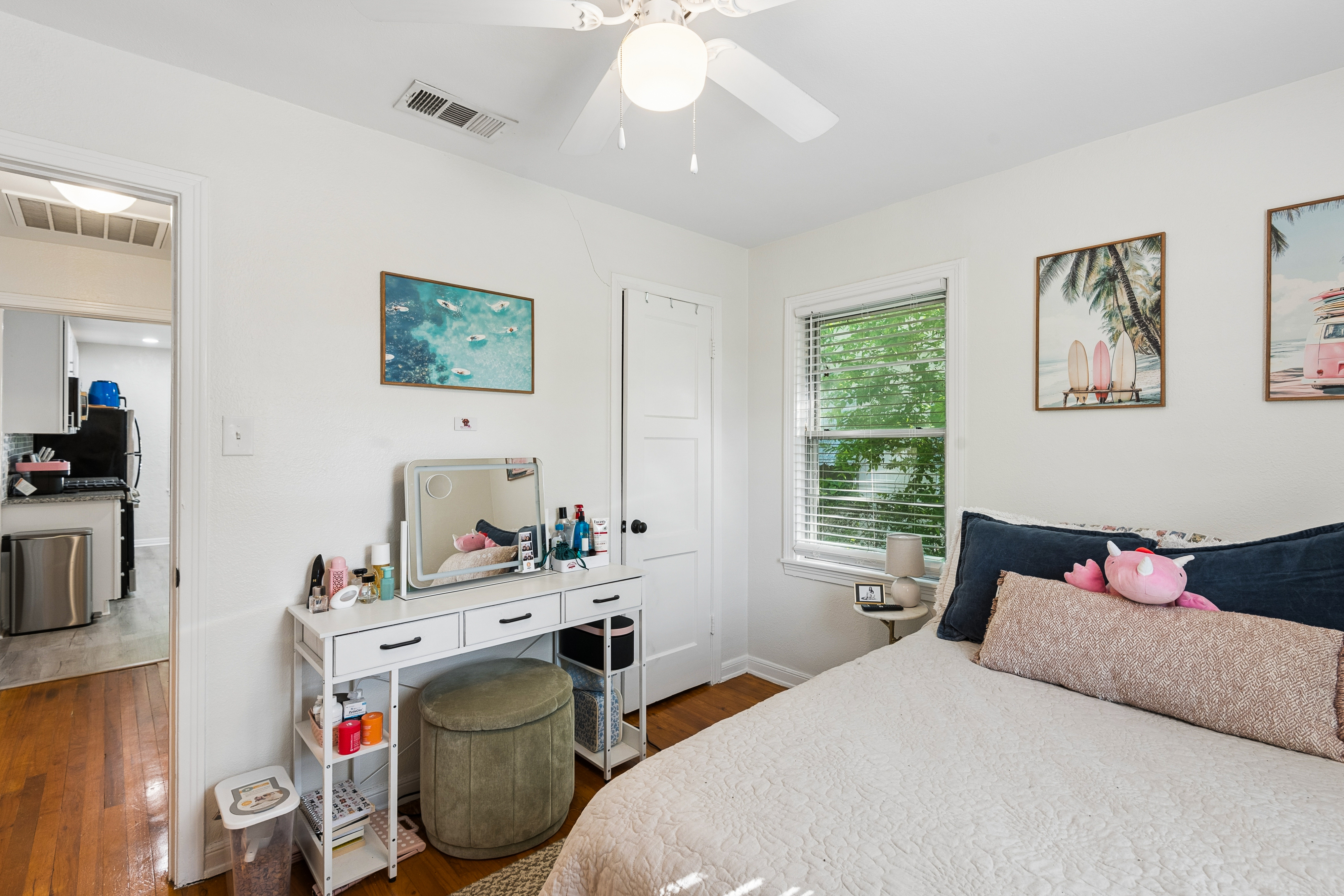 Bedroom at 2821 S Hills Ave Fort Worth rental home