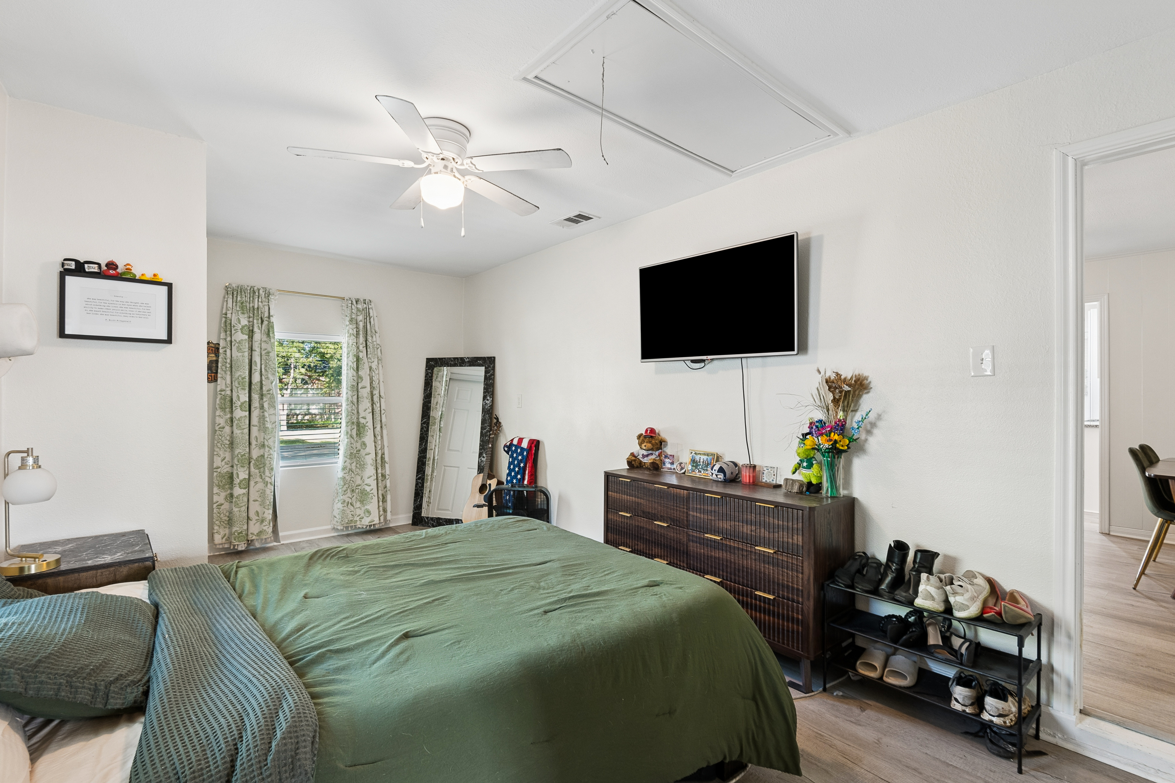 Bedroom at 2821 S Hills Ave Fort Worth rental home