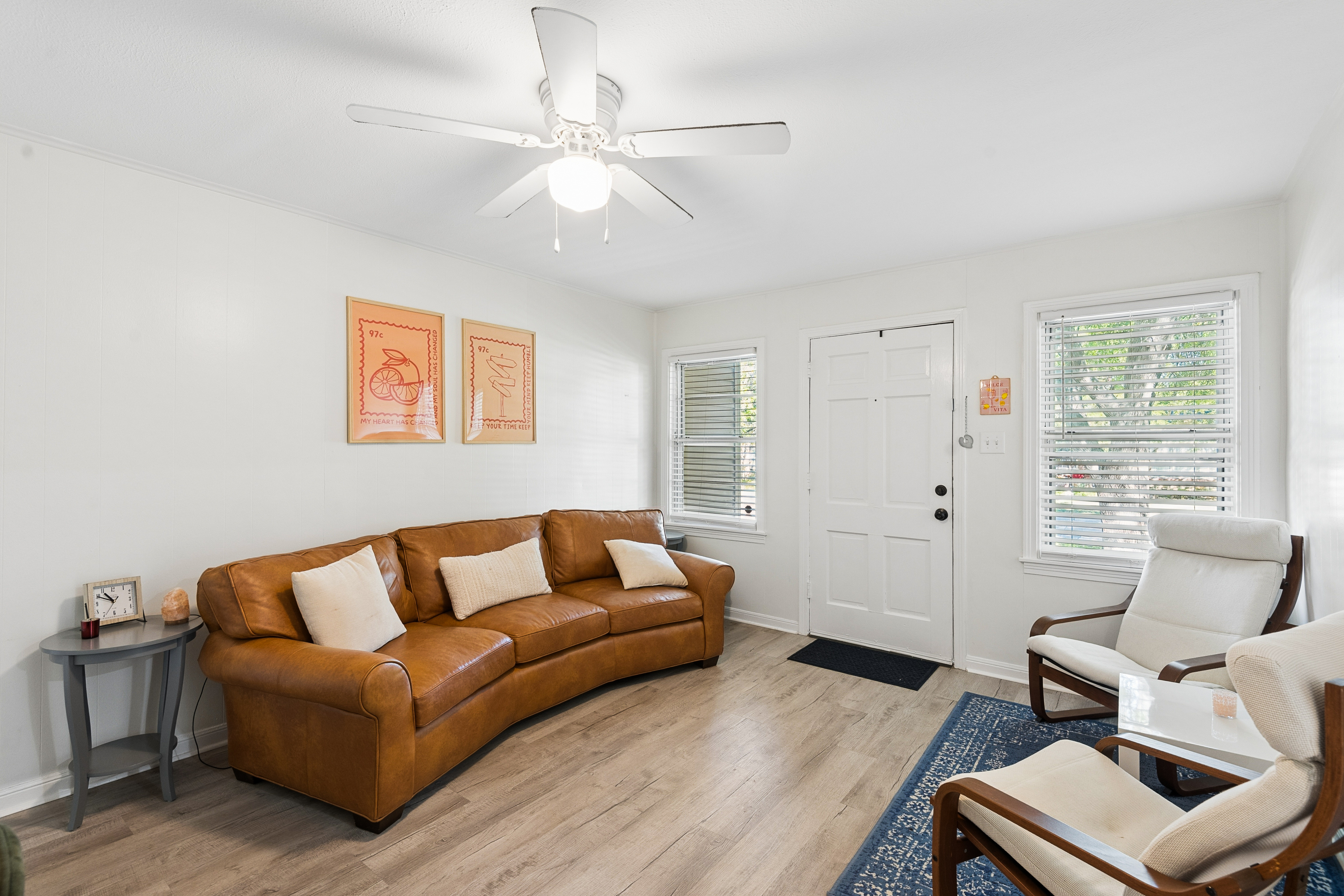 Living room with hardwood floors at 2821 S Hills Ave