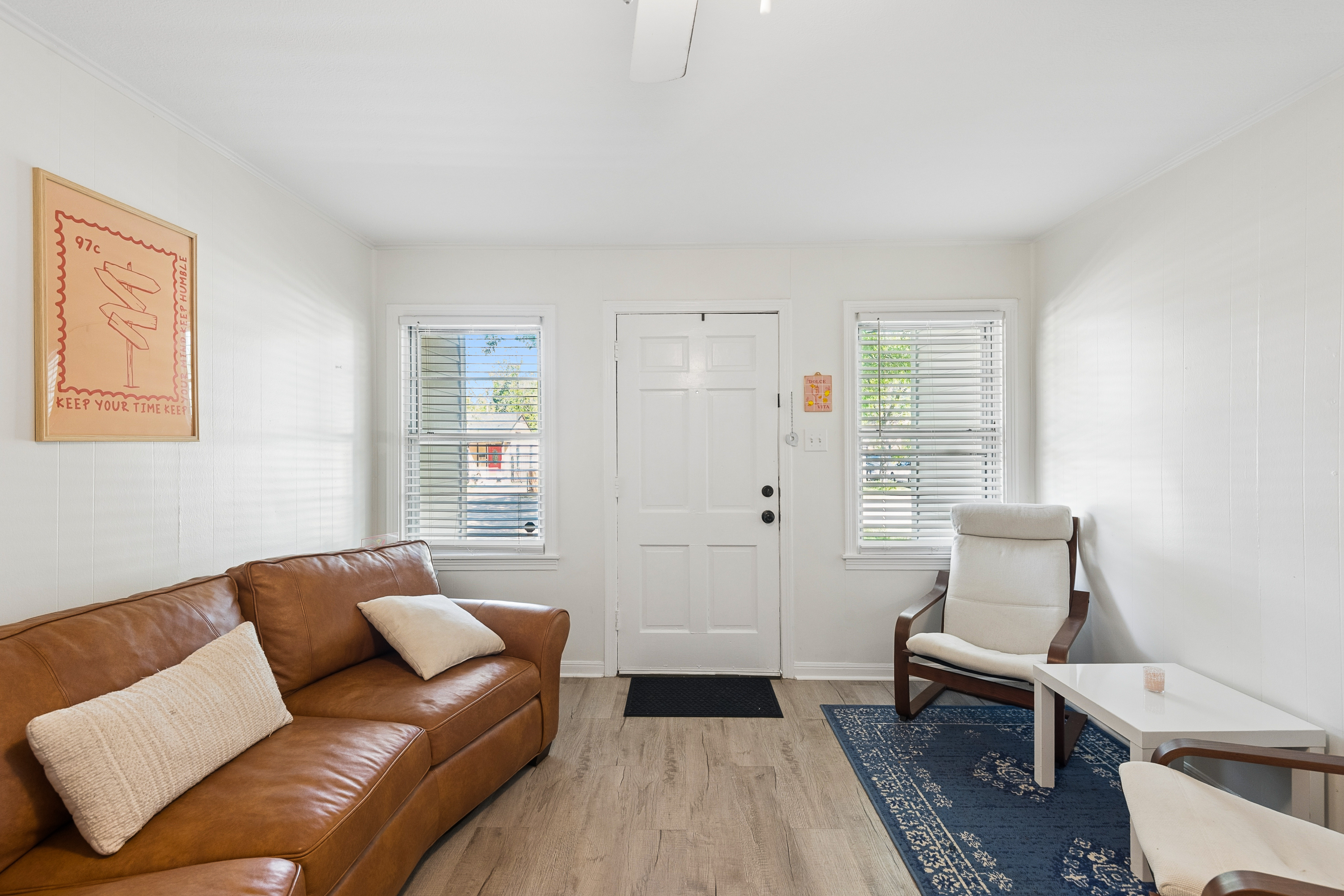 Living room with hardwood floors at 2821 S Hills Ave